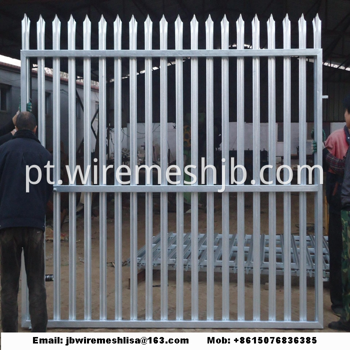 W Shape Powder Coated Palisade Fence Panels